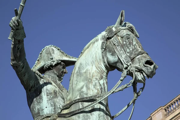 Statua Karl Johan XIV di Fogelberg (1854), Gamla Stan; Stoccolma — Foto Stock