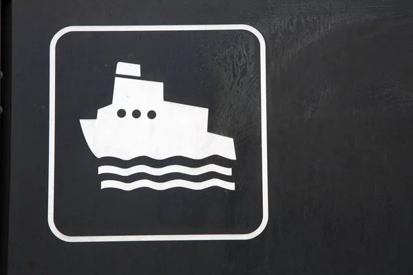 Símbolo do navio de ferry — Fotografia de Stock