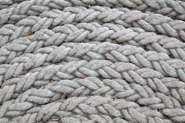 Niebieski zwoje liny na tle zakrzywione — Zdjęcie stockowe