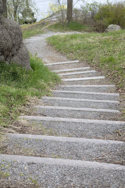 Étapes sur le sentier ; Skeppsholmen Island ; Stockholm — Photo