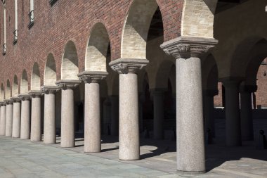 Belediye binasının cephe; Stockholm