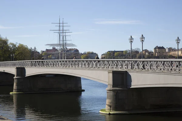 스톡홀름에서 Skeppsholm 다리 — 스톡 사진