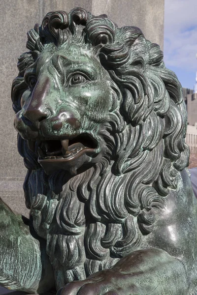 Rzeźba lwa w Sztokholmie — Zdjęcie stockowe