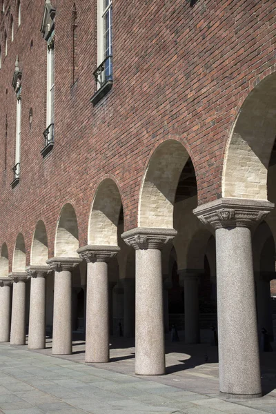 Fachada del Ayuntamiento; Estocolmo — Foto de Stock