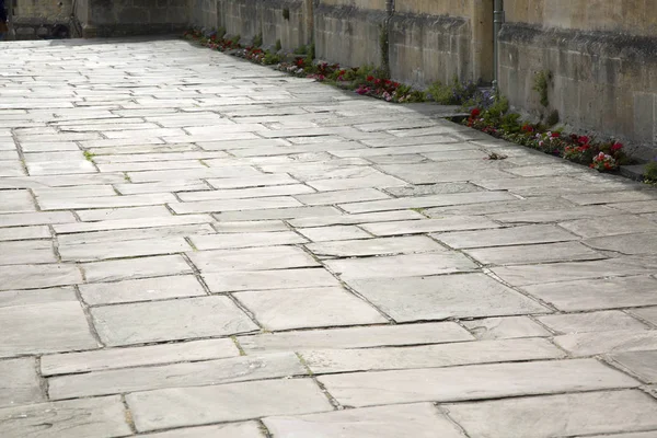 Stone Pavement in Chipping Campden, Cotswolds, Gloucestershire — Stock Photo, Image