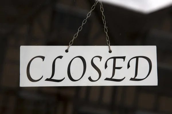 Closeup of Closed Sign — Stock Photo, Image