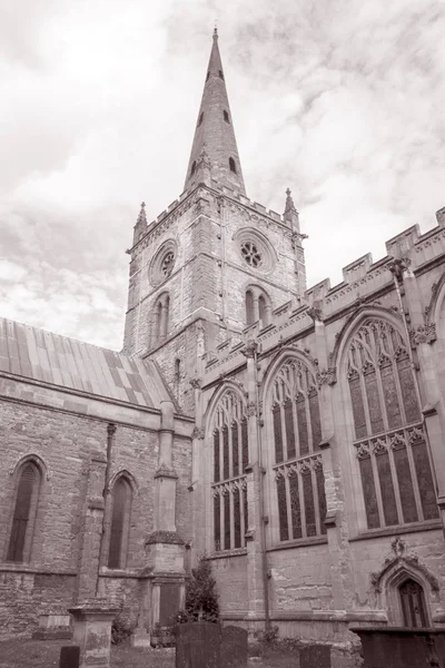 Kościół Świętej Trójcy; Stratford Upon Avon; Anglii; Wielka Brytania — Zdjęcie stockowe