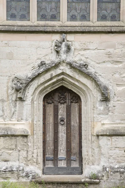 Bejárati ajtó, Szentháromság-templom; Stratford Upon Avon; — Stock Fotó