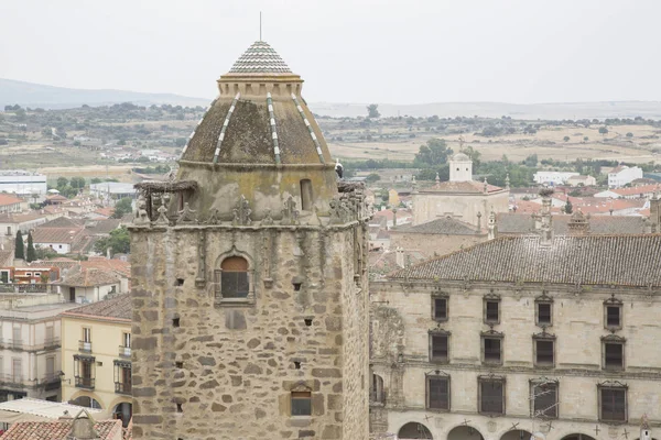 Main Square and Tower; Trujillo — Stock Photo, Image