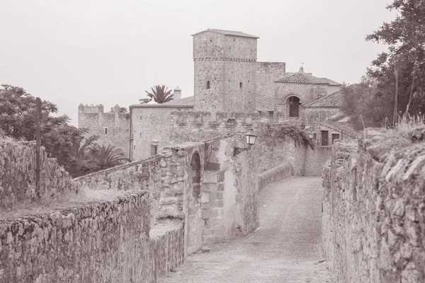 Scena di strada a Trujillo; Estremadura; Spagna — Foto Stock