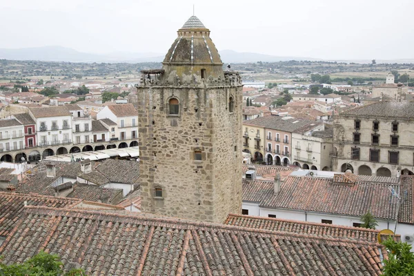 Main Square and Tower, Trujillo — Stock Photo, Image