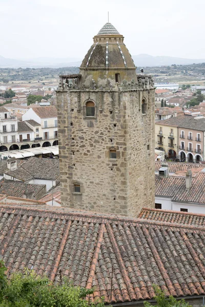 Main Square and Tower, Trujillo — Stock Photo, Image