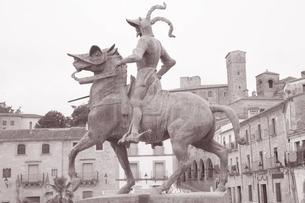 Φρανθίσκο Πιθάρο άγαλμα, Trujillo — Φωτογραφία Αρχείου