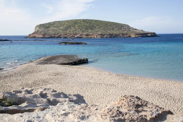 Comte のビーチ、イビサ島、スペイン — ストック写真