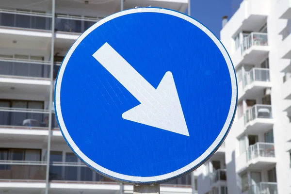 Down Arrow Sign — Stock Photo, Image