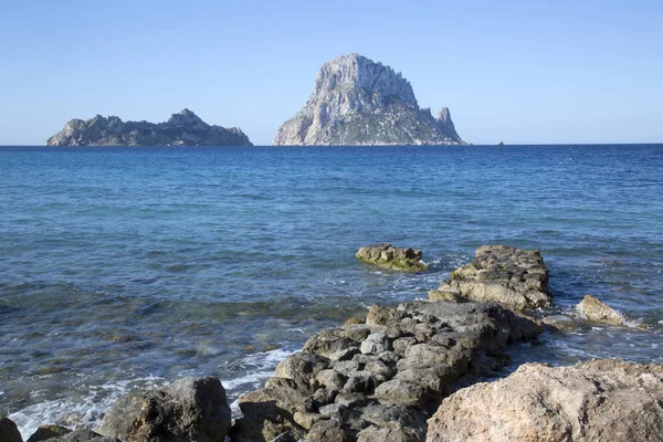 Hort Cove Beach y Vedra Island; Ibiza — Foto de Stock