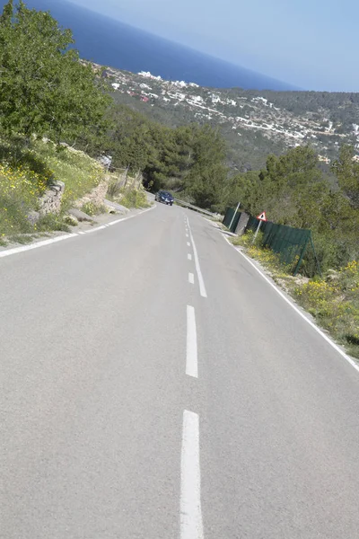 Open Road near Hort Beach; Ibiza — Stock Photo, Image