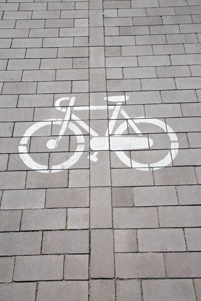 Radweg-Symbol, ibiza — Stockfoto