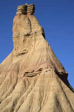 Bardenas Reales Park zirve; Navarre