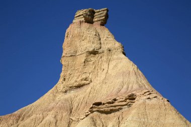 Bardenas Reales Park zirve; Navarre