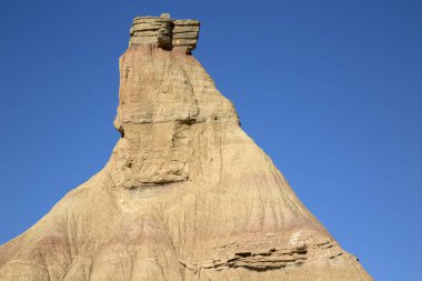 Bardenas Reales Park zirve; Navarre