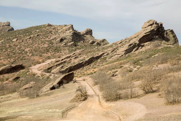 Landscape and Track near Molina de Aragon, Guadalajara — Stock Photo, Image