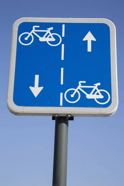 Bike Lane Sign — Stock Photo, Image
