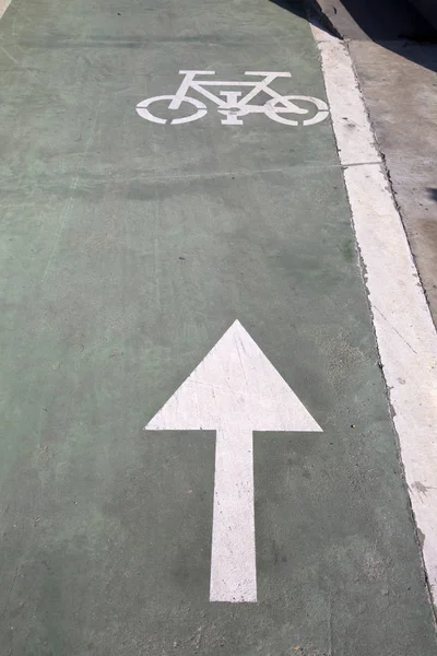 Señal de carril bicicleta — Foto de Stock