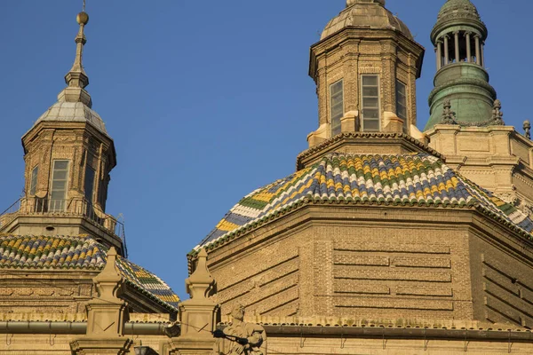 Basilica del Pilar Chiesa Cattedrale; Saragozza — Foto Stock