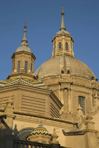 Basilica del Pilar Chiesa Cattedrale; Saragozza — Foto Stock