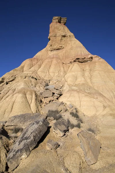 Pico en el Parque de Bardenas Reales; Navarra —  Fotos de Stock