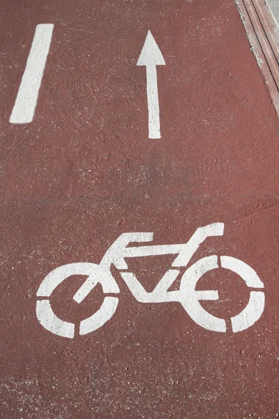 Símbolo carril bici —  Fotos de Stock