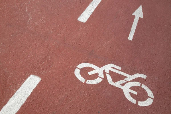 Bisiklet lane sembolü — Stok fotoğraf