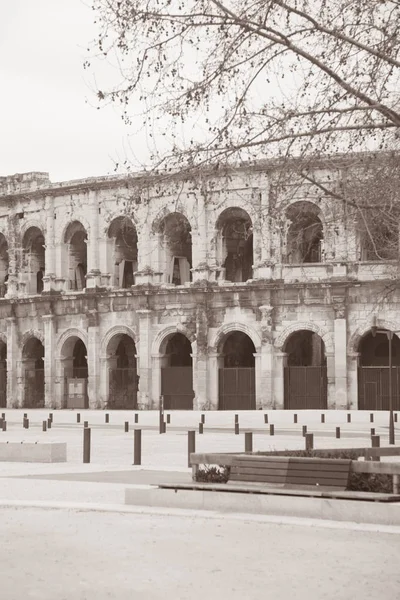 罗马露天剧场，尼姆法国 — 图库照片
