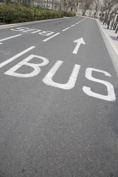 Autobus Lane šipka — Stock fotografie