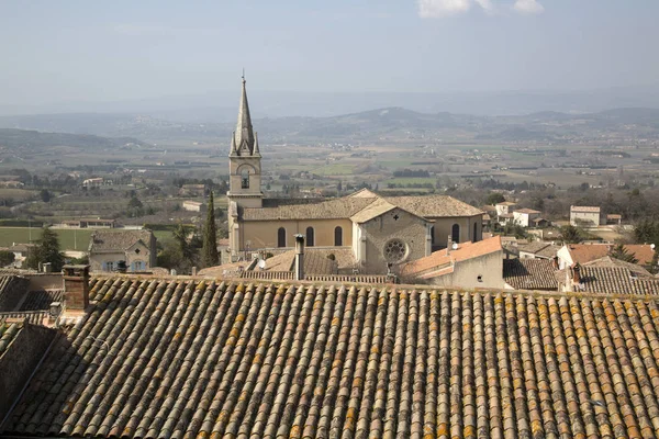 Church Bonnieux Village, Provenza, Francia — Foto Stock