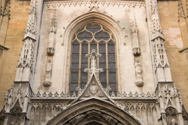 Fassade der Kathedrale, aix-en-provence; Frankreich — Stockfoto