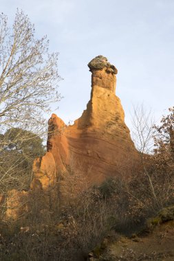 Rustrel, Provence yataklarında pembeler