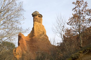 Rustrel, Provence yataklarında pembeler