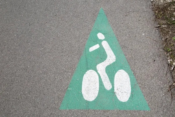 Ciklus Lane utat szimbólum — Stock Fotó
