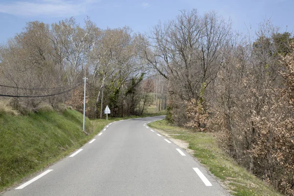 Empty Road on Provence; France — Stock Photo, Image