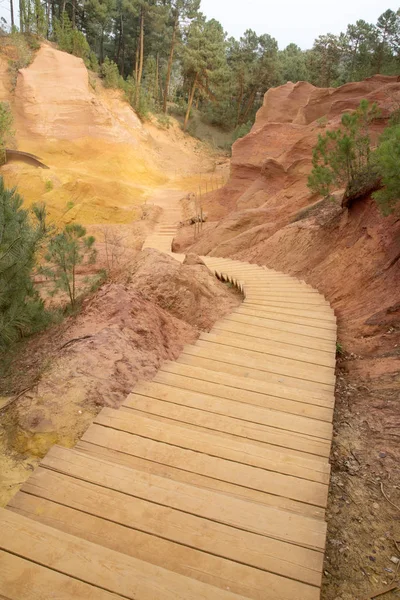 Ochres Deposits en Roussillon Village, Francia — Foto de Stock