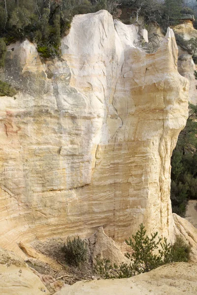 Dépôts d'ocres à Rustrel, Provence — Photo