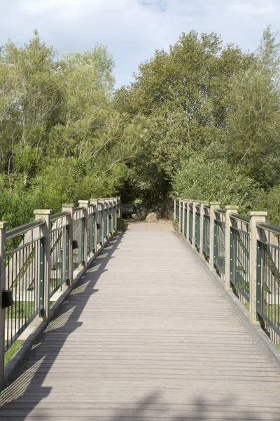 Puente de madera en Irlanda — Foto de Stock