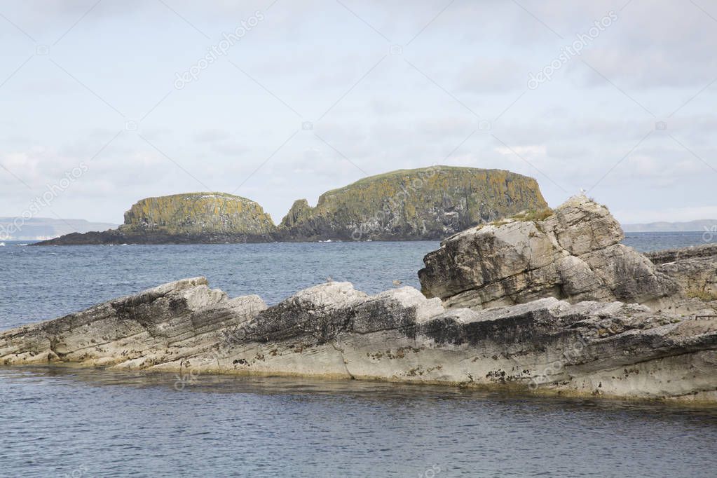 Island off Ballintoy; County Antrim; Northern Ireland