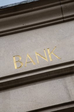 Banka işareti closeup