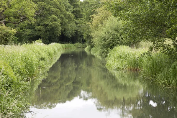 Cromford 運河、ピーク地区、イギリス、ダービーシャー州 — ストック写真