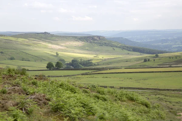 Widok z Stanage, Peak District — Zdjęcie stockowe