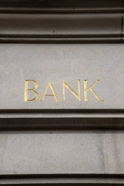 Banka işareti closeup
