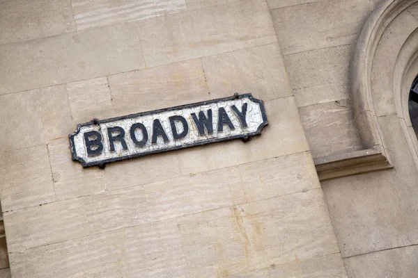 Broadway Street znak; Lace trh District, Nottingham — Stock fotografie